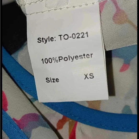 Pink Martini Bird Pattern Sleeveless Tank Top Size XS - Picture 6 of 8